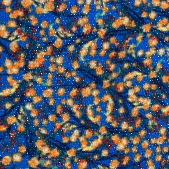 NWT See U Soon Anthropologie Blue Glitter Confetti High Waisted Shorts Sz 4 - Picture 10 of 13